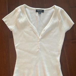 White button up bodysuit